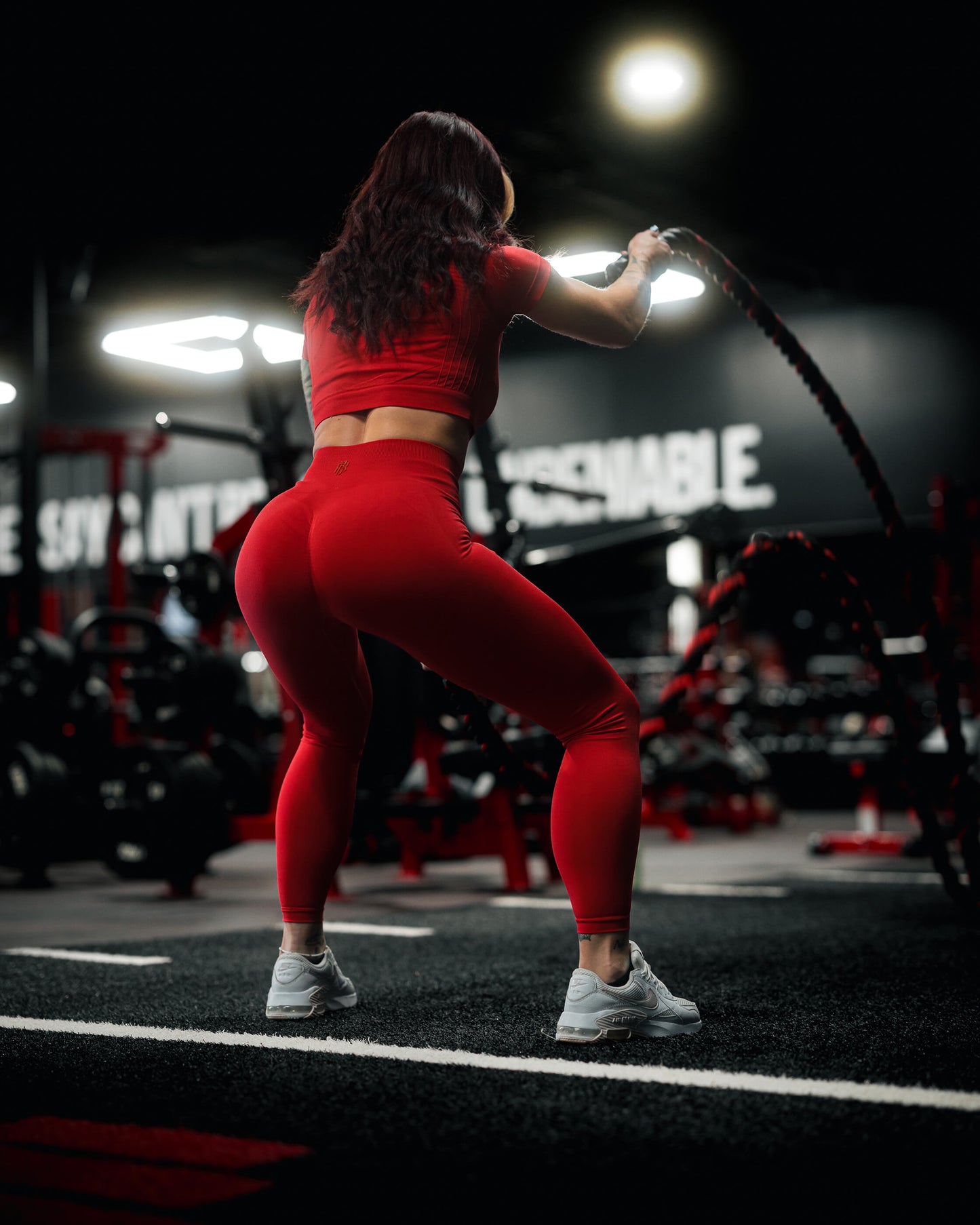 Rep Impact Leggings - Cherry