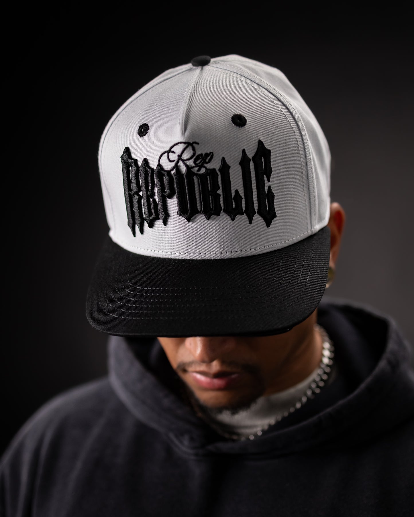 ‘STR’ Snapback Hat - White