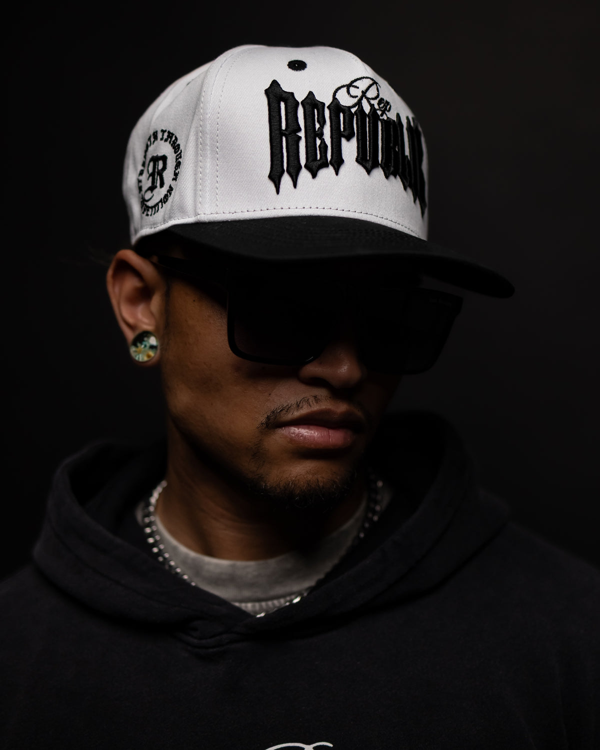 ‘STR’ Snapback Hat - White