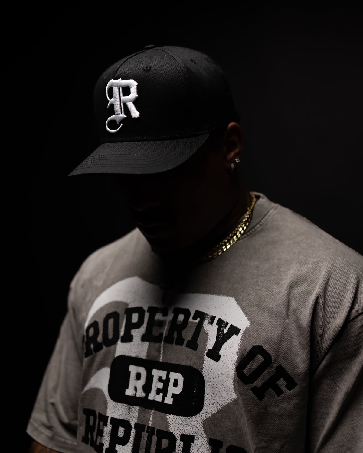 ’Rep Standard’ Snapback Hat - Black