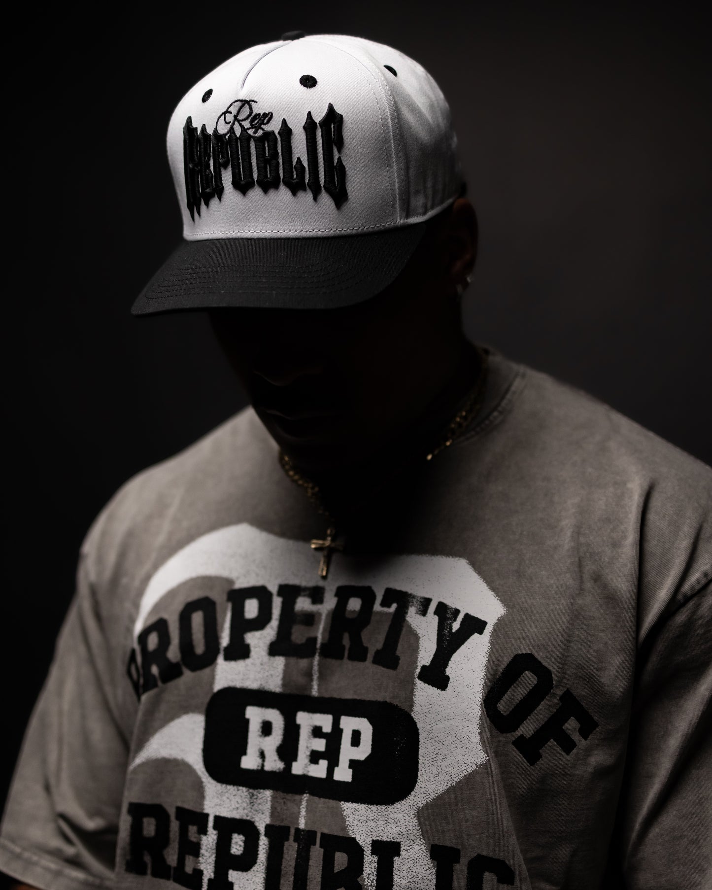 ‘STR’ Snapback Hat - White